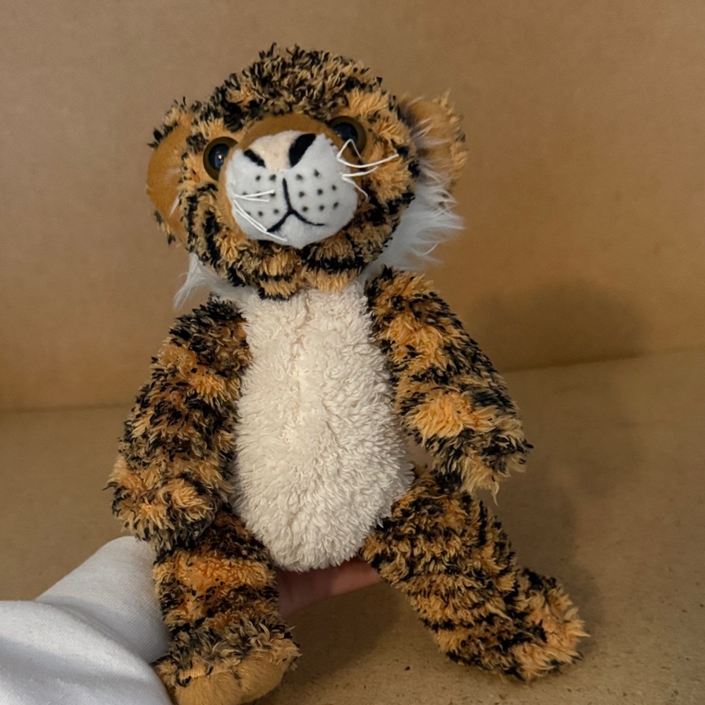 Striped Tiger Plush with Zipper